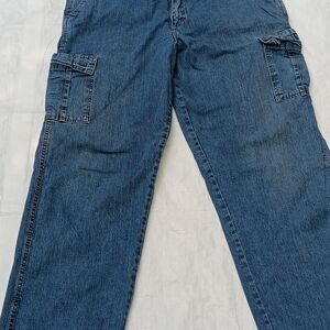 Wrangler Dark Blue Cargo Denim Pants